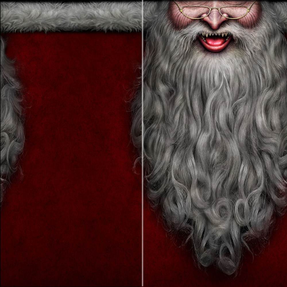 Spiral - SANTA WRAP Snood/Scarf - Face mask - Black